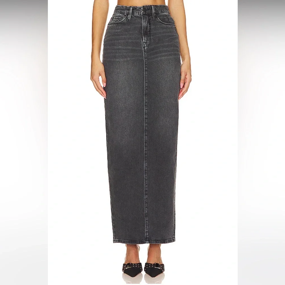 Good American Black Maxi Skirt - Picture 2 of 9
